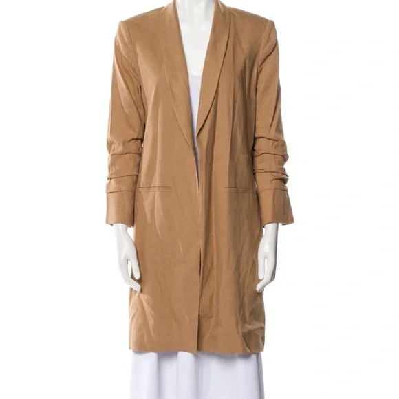 Alice + Olivia Muriel Scrunched Sleeve Coat - Picture 1 of 7